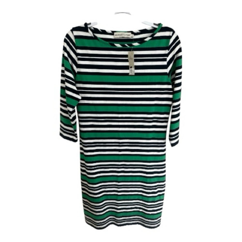 NWT Meadows & Byrne Striped Boatneck Jersey Dress